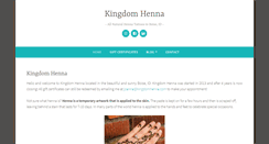 Desktop Screenshot of kingdomhenna.com