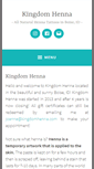 Mobile Screenshot of kingdomhenna.com