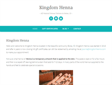 Tablet Screenshot of kingdomhenna.com